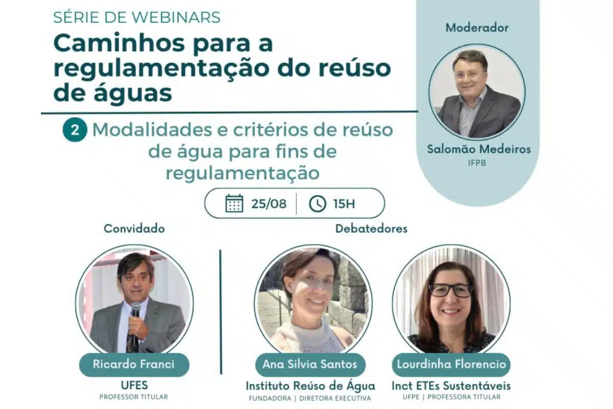 Webinars “Caminhos para a Regulamentação do Reúso de Águas “
