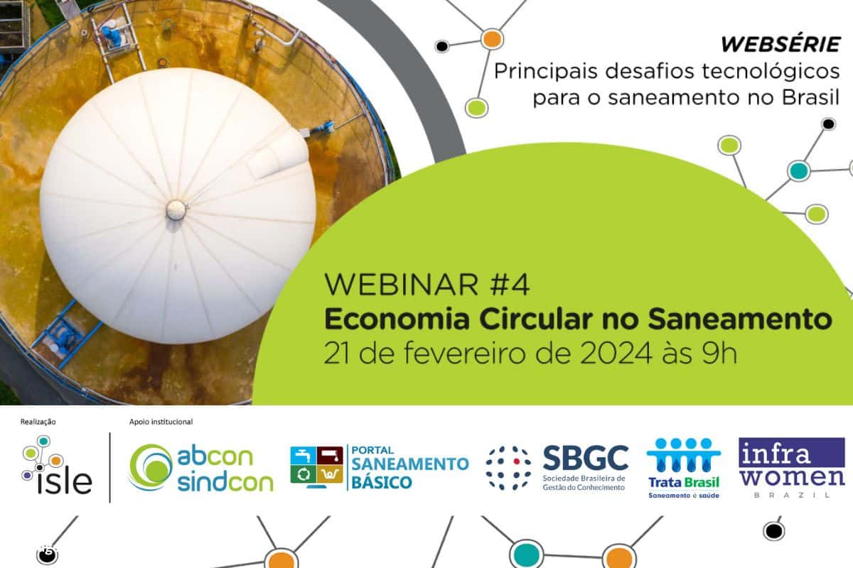 Leia mais sobre o artigo Webinar: Principais desafios tecnológicos para o saneamento no Brasil