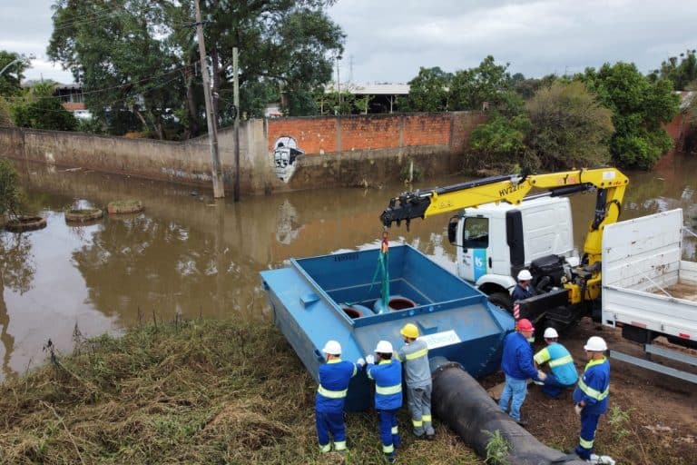 Enchentes RS Bombas Sabesp