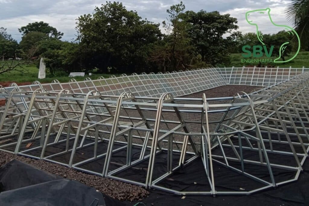 APLICAÇÃO DE ESTRUTURAS GEOTÊXTEIS MODULARES (GEOXTEEL®) PARA DESAGUAMENTO DE LODO EM SISTEMAS DE TRATAMENTO DE ESGOTO SBV Engenharia Ambiental (2)