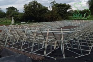 APLICAÇÃO DE ESTRUTURAS GEOTÊXTEIS MODULARES (GEOXTEEL®) PARA DESAGUAMENTO DE LODO EM SISTEMAS DE TRATAMENTO DE ESGOTO SBV Engenharia Ambiental (2)