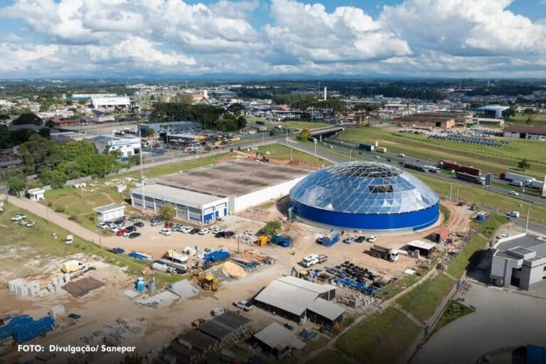 Sanepar finaliza maior reservatório de água tratada da América Latina feito em duplo aço (1)