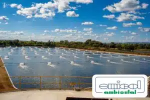 A solução de aeração fornecida pela Emicol Ambiental permitiu ampliar em 100% a capacidade de tratamento de lagoa facultativa (1)