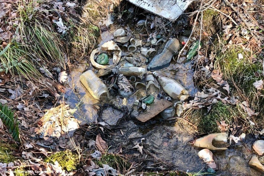 Semasa retira 500 t de lixo de córrego em Santo André