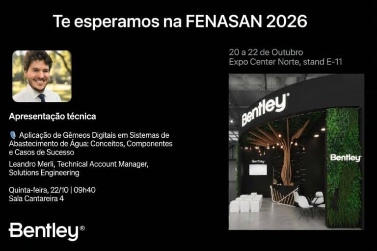 A Bentley Systems marcará presença na FENASAN 2026!